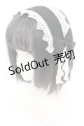 尾州ロリィタ / リボンガレットヘッドドレス  クロ×キナリ O-25-08-21-1028-LO-AC-OW-OS