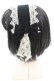画像2: 尾州ロリィタ / リボンガレットヘッドドレス  クロ×キナリ O-25-08-21-1028-LO-AC-OW-OS (2)