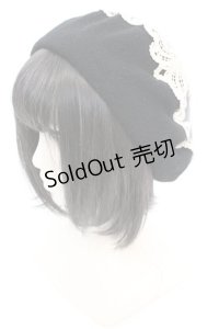 Morun x Muuna Stoik / ベレー帽 wisley  クロ O-25-08-21-1029-LO-AC-OW-ZT-K011