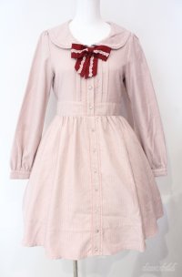 axes femme kawaii / ストライプセーラーワンピース M ピンク O-25-08-21-006-AX-OP-IG-OS