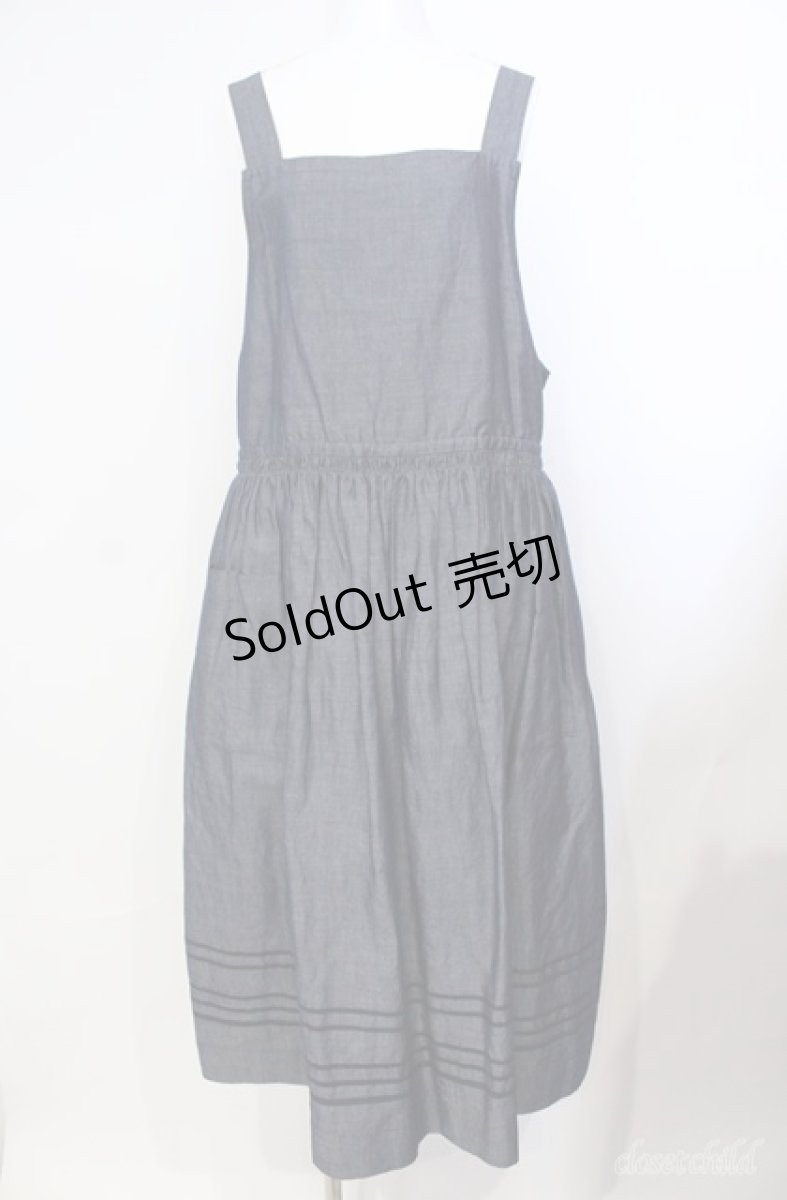 画像1: Jane Marple / Vintage marine tablier skirt M クロ O-25-08-21-072-JM-SK-IG-ZT095 (1)