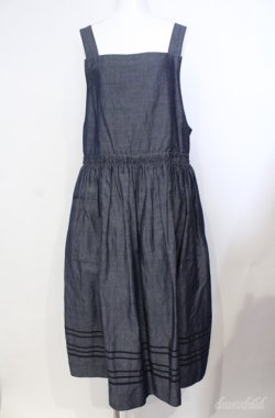 画像1: Jane Marple / Vintage marine tablier skirt M クロ O-25-08-21-072-JM-SK-IG-OS