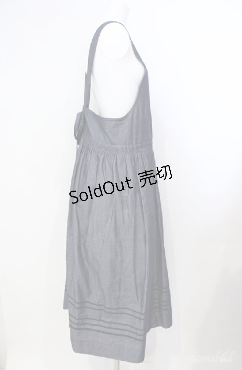 画像2: Jane Marple / Vintage marine tablier skirt M クロ O-25-08-21-072-JM-SK-IG-ZT095 (2)