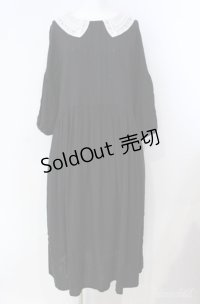 SERAPHIM / パンセのバルーンスリーブドレス  クロ O-25-08-21-075-LO-OP-IG-OS