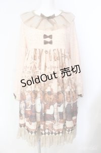 LOLITAその他 / くまptワンピース  ベージュ系 O-25-08-21-077-LO-OP-OW-OS