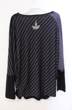 画像3: ALGONQUINS / エンブレムptドルマンプルオーバー F ブラック×チャコールグレー系 O-25-08-21-085-AL-TO-OW-OS