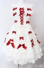 画像1: BABY,THE STARS SHINE BRIGHT / Ribbon ribbon blooms ジャンパースカート  オフ O-25-08-21-002-BA-OP-IG-OS (1)