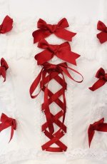 画像2: BABY,THE STARS SHINE BRIGHT / Ribbon ribbon blooms ジャンパースカート  オフ O-25-08-21-002-BA-OP-IG-OS (2)