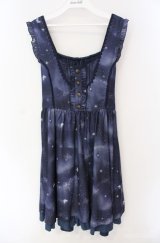 axes femme / ロマンティック星空ワンピース  ネイビー O-25-08-21-015-AX-OP-IG-OS