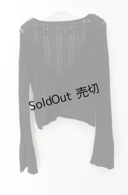 画像2: axes femme / ショート丈ニットボレロ  クロ O-25-08-21-020-AX-TO-IG-OS