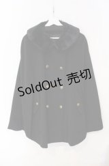 axes femme / 3WAY襟ケープコート  クロ O-25-08-21-022-AX-CO-IG-OS