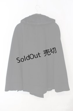 画像2: axes femme / 3WAY襟ケープコート  クロ O-25-08-21-022-AX-CO-IG-OS