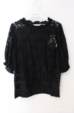 画像1: m petit by misako / TT*AOKシアートップス M クロ O-25-08-21-025-LO-TO-IG-OS