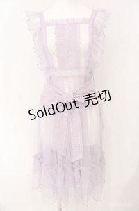 Chalmiere / ドットチュールエプロン  ラベンダー O-25-08-21-027-LO-OP-IG-OS