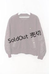 Jane Marple Dans Le Salon / Back matelasse sweatshirt スウェット M ワイン O-25-08-21-029-JM-TO-IG-OS