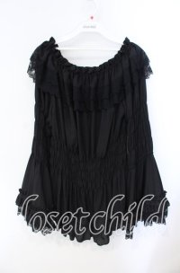 ATELIER PIERROT / 【プラスサイズ】Shirring princess sleeve blouse 2 ブラック O-25-08-23-040-EL-BL-IG-OS