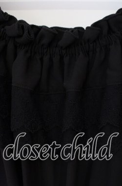 画像2: ATELIER PIERROT / 【プラスサイズ】Shirring princess sleeve blouse 2 ブラック O-25-08-23-040-EL-BL-IG-OS