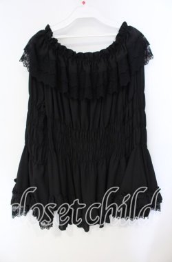 画像3: ATELIER PIERROT / 【プラスサイズ】Shirring princess sleeve blouse 2 ブラック O-25-08-23-040-EL-BL-IG-OS