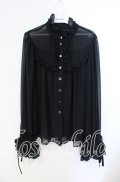 Enchantlic Enchantilly / シャンテリー フリル ブラウス  クロ O-25-08-23-041-LO-BL-IG-OS