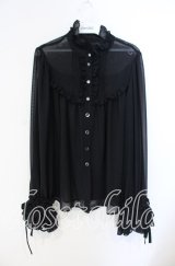 Enchantlic Enchantilly / シャンテリー フリル ブラウス  クロ O-25-08-23-041-LO-BL-IG-OS