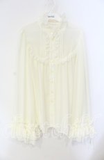 画像1: Enchantlic Enchantilly / シャンテリー フリル ブラウス  生成り O-25-08-23-042-LO-BL-IG-OS (1)