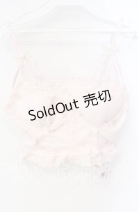 Bon21Hiz / チューリップ柄ランジェリービスチェ S ピンク O-25-08-23-044-LO-TO-OW-OS