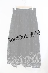 axes femme / 総レースティアードスカート M クロ O-25-08-23-052-AX-SK-OW-OS
