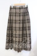 axes femme / フロッキーチェックスカート M ベージュ O-25-08-23-053-AX-SK-OW-OS