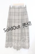 axes femme / フロッキーチェックスカート M ベージュ O-25-08-23-053-AX-SK-OW-OS