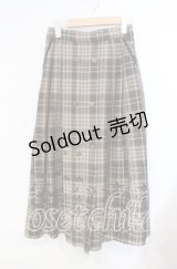 axes femme / フロッキーチェックスカート M ベージュ O-25-08-23-053-AX-SK-OW-OS