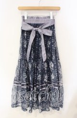 axes femme / フラワープリントレーススカート F アオ O-25-08-23-056-AX-SK-OW-OS