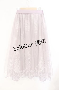 画像2: axes femme POETIQUE / リボン付レース×チュールスカート M ピンク O-25-08-23-057-AX-SK-OW-OS