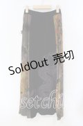 Qutie Frash / ドラゴンptちりめんロングスカート  ブラック O-25-08-23-062-QU-SK-OW-OS