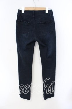 画像2: axes femme / レースデザインデニムパギンス S インディゴ O-25-08-23-071-AX-PA-OW-OS
