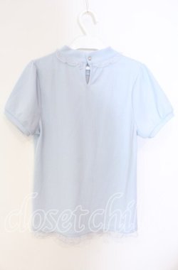画像2: axes femme / ボトルネックリブカットソー M サックス O-25-08-23-1014-AX-TO-OW-OS