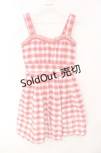 LIZ LISA / 裾ハートくりぬきワンピース  アカ O-25-08-23-1020-LO-OP-OW-ZT484