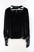 axes femme POETIQUE / チョーカーデザインベロアプル M クロ O-25-08-23-1025-AX-TO-OW-OS