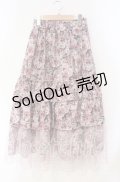 axes femme / フルールPTティアードスカート F ピンク O-25-08-23-075-AX-SK-OW-OS