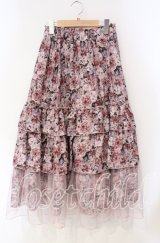 axes femme / フルールPTティアードスカート F ピンク O-25-08-23-075-AX-SK-OW-OS