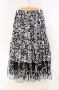 axes femme / フルールPTティアードスカート F クロ O-25-08-23-076-AX-SK-OW-OS