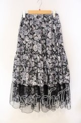 axes femme / フルールPTティアードスカート F クロ O-25-08-23-076-AX-SK-OW-OS