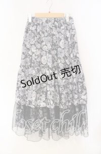 axes femme / フルールPTティアードスカート F クロ O-25-08-23-076-AX-SK-OW-OS