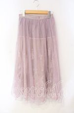 画像1: axes femme / レーシーチュールスカート M ピンク O-25-08-23-077-AX-SK-OW-ZT184 (1)