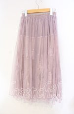 画像2: axes femme / レーシーチュールスカート M ピンク O-25-08-23-077-AX-SK-OW-ZT184 (2)
