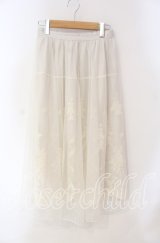axes femme / レーシーチュールスカート M キナリ O-25-08-23-078-AX-SK-OW-OS