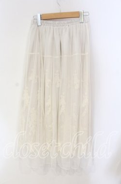 画像2: axes femme / レーシーチュールスカート M キナリ O-25-08-23-078-AX-SK-OW-OS