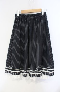 画像2: axes femme / チェーン付ダブルボタンスカート F クロ O-25-08-23-079-AX-SK-OW-OS