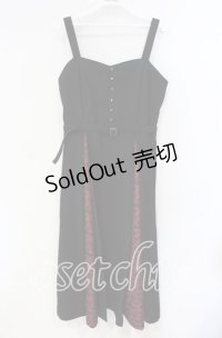 axes femme / 刀剣乱舞ONLINE　加州清光ワンピース F クロ×アカ O-25-08-23-082-AX-OP-OW-OS