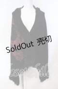 Qutie Frash / フードポンチョ  ブラック×レッド O-25-08-23-008-QU-TO-OW-OS
