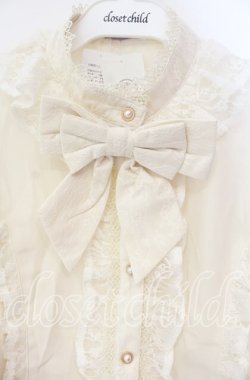 画像2: axes femme kawaii / 姫袖7分丈ブラウス M キナリ O-25-08-23-089-AX-BL-OW-OS